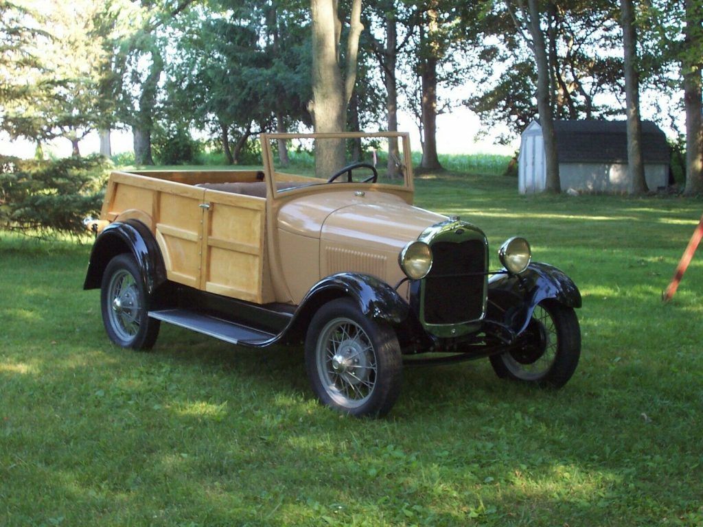 1929 Ford 2-door custom wooden Ash body by the Amish