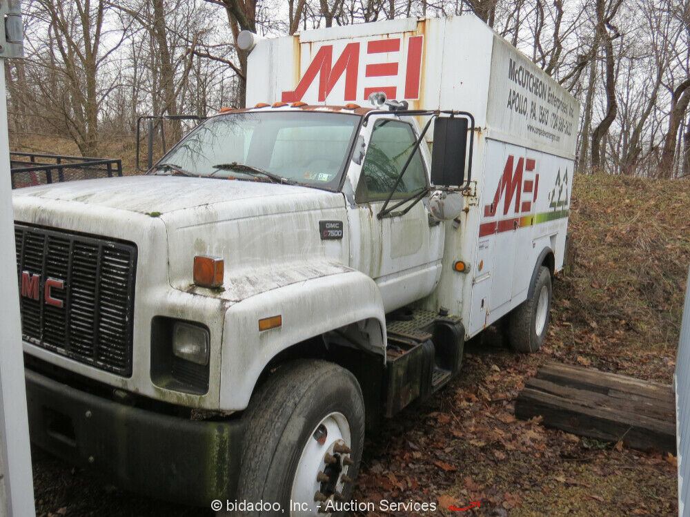 1995 GMC C7500 Adkins Body Mechanics Service Truck Cat 3126 Diesel – Parts/Repair