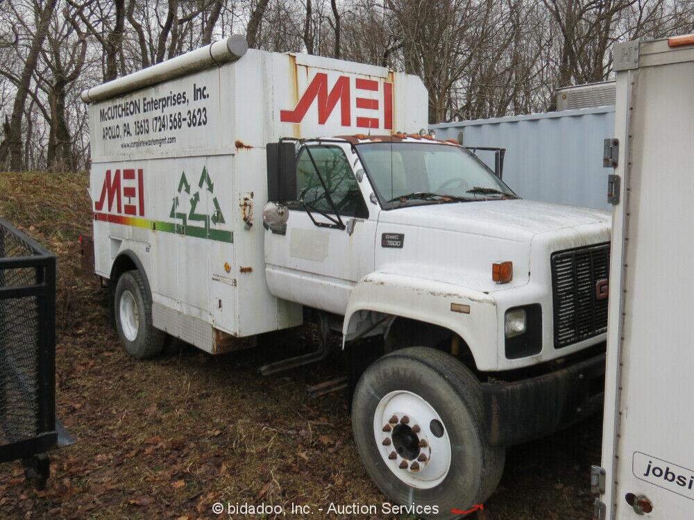 1995 GMC C7500 Adkins Body Mechanics Service Truck Cat 3126 Diesel – Parts/Repair