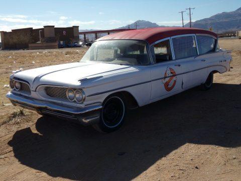 Ghost of Ghostbusters 1959 Pontiac Superior Coach Corp Ambulance/Hearse for sale