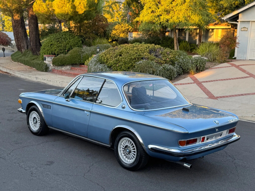 1975 BMW L9 3.0cs European Classic CAR Fjord Metallic BLUE Velore Seats 4 Speed