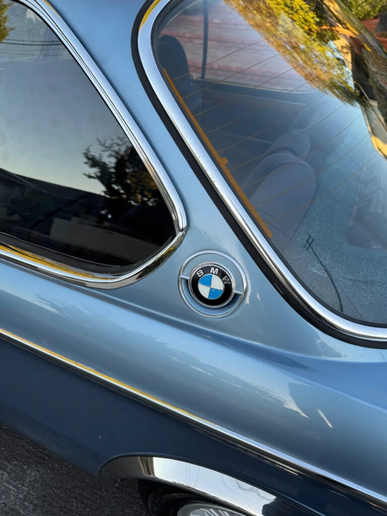 1975 BMW L9 3.0cs European Classic CAR Fjord Metallic BLUE Velore Seats 4 Speed