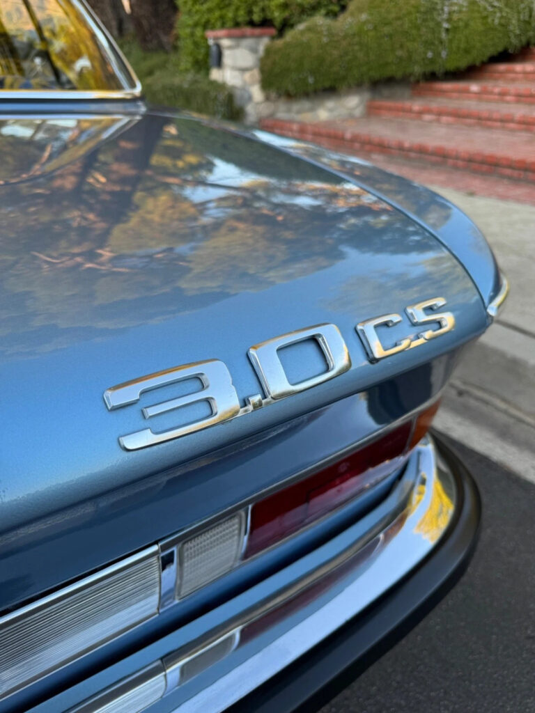 1975 BMW L9 3.0cs European Classic CAR Fjord Metallic BLUE Velore Seats 4 Speed