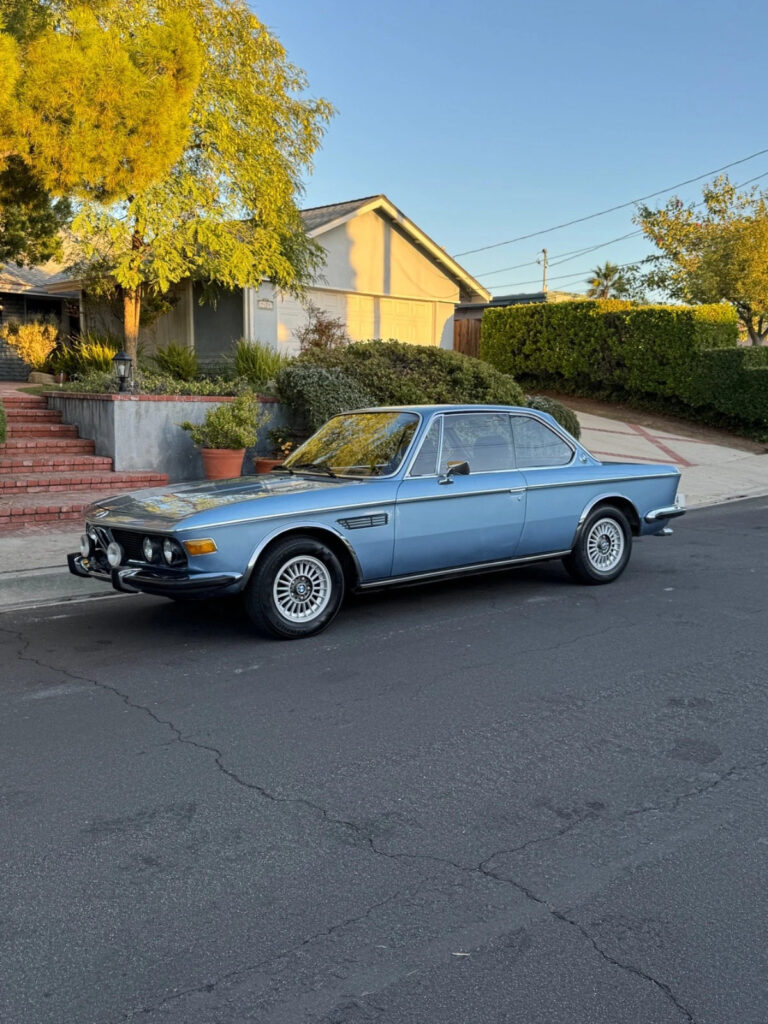 1975 BMW L9 3.0cs European Classic CAR Fjord Metallic BLUE Velore Seats 4 Speed
