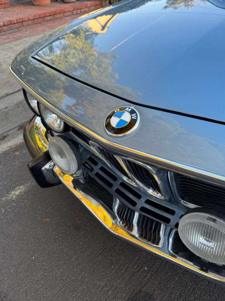 1975 BMW L9 3.0cs European Classic CAR Fjord Metallic BLUE Velore Seats 4 Speed