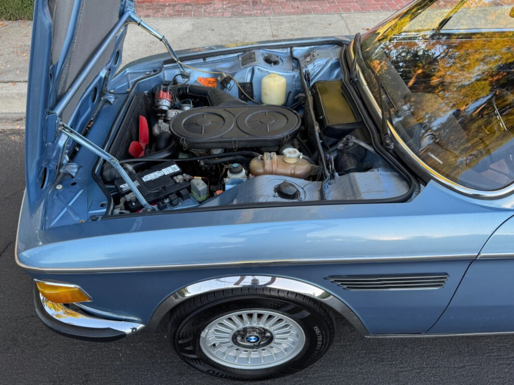 1975 BMW L9 3.0cs European Classic CAR Fjord Metallic BLUE Velore Seats 4 Speed