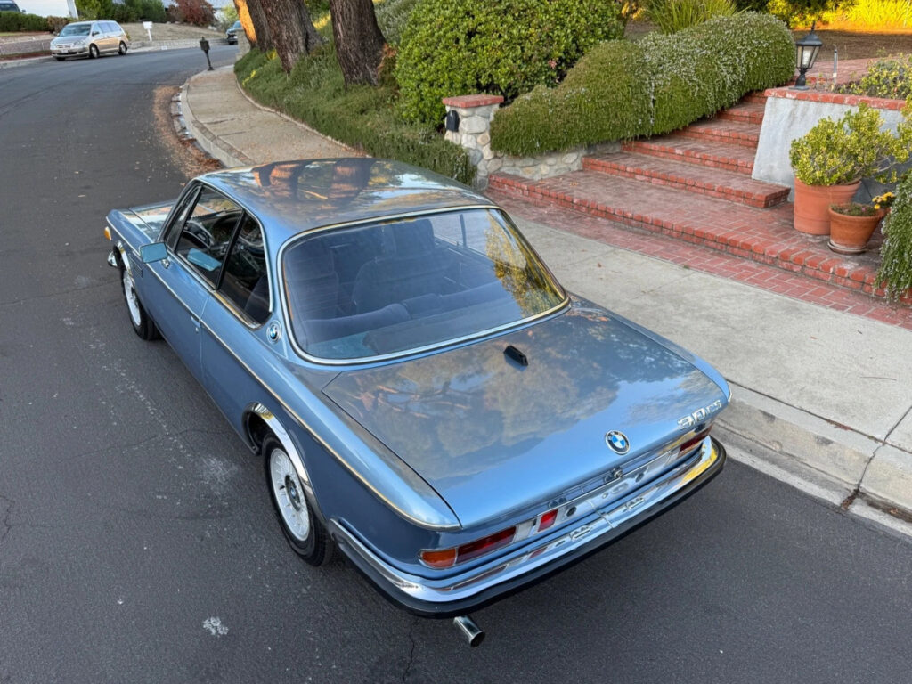 1975 BMW L9 3.0cs European Classic CAR Fjord Metallic BLUE Velore Seats 4 Speed