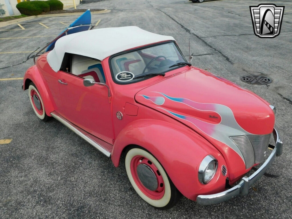 Hot Coral 1973 Volkswagen Beetle Coupe 1600cc V4 Other Manual