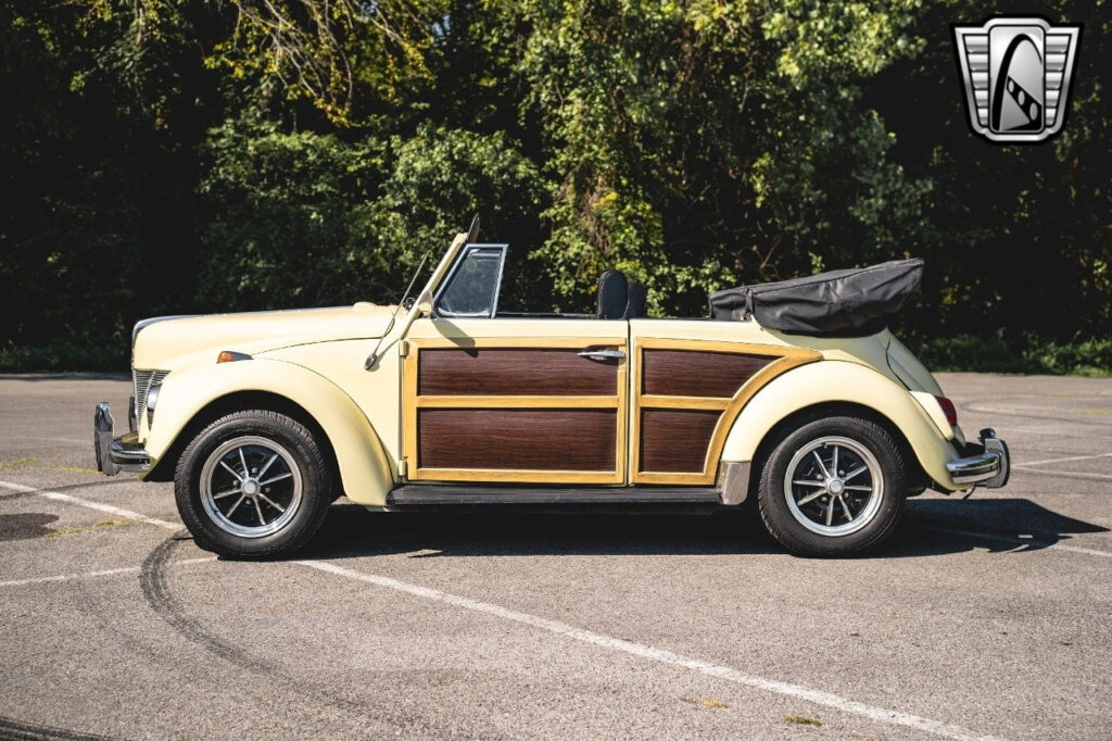 Yellow 1969 Volkswagen Beetle Convertible 1600 CC 4-Speed Manual