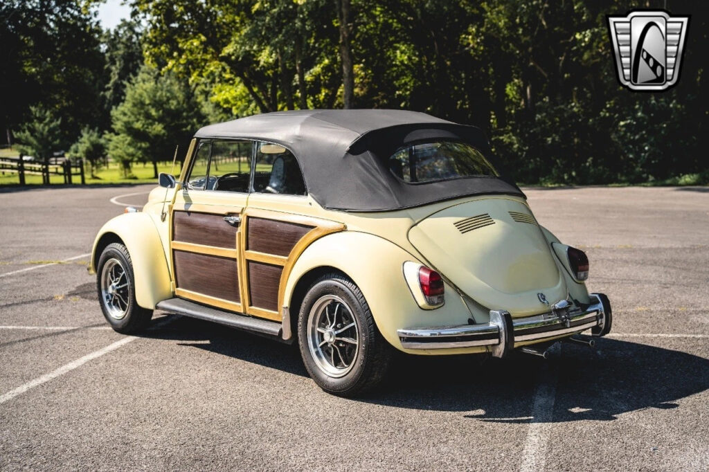 Yellow 1969 Volkswagen Beetle Convertible 1600 CC 4-Speed Manual