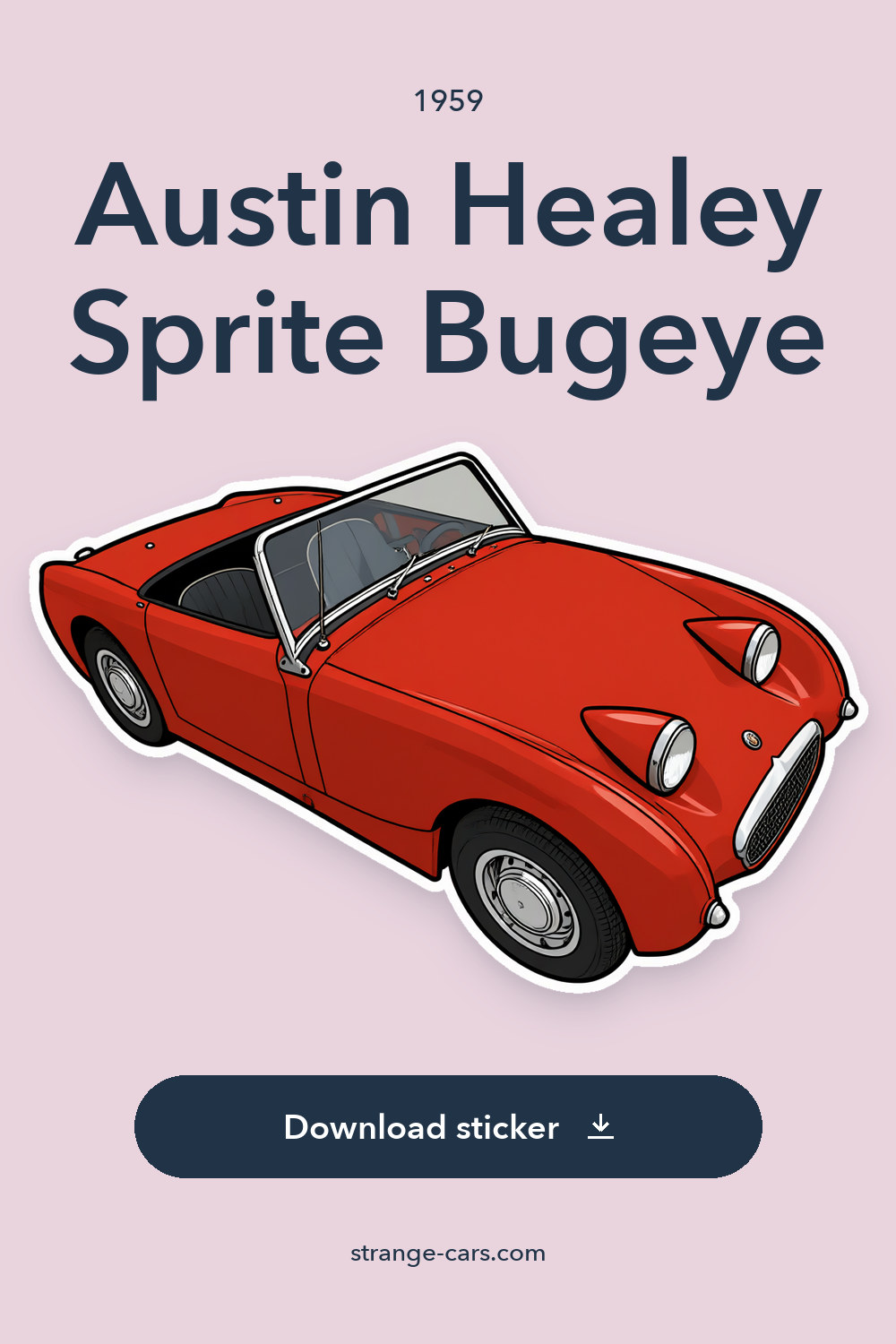 1959 Austin Healey Sprite Bugeye – Great Project sticker preview