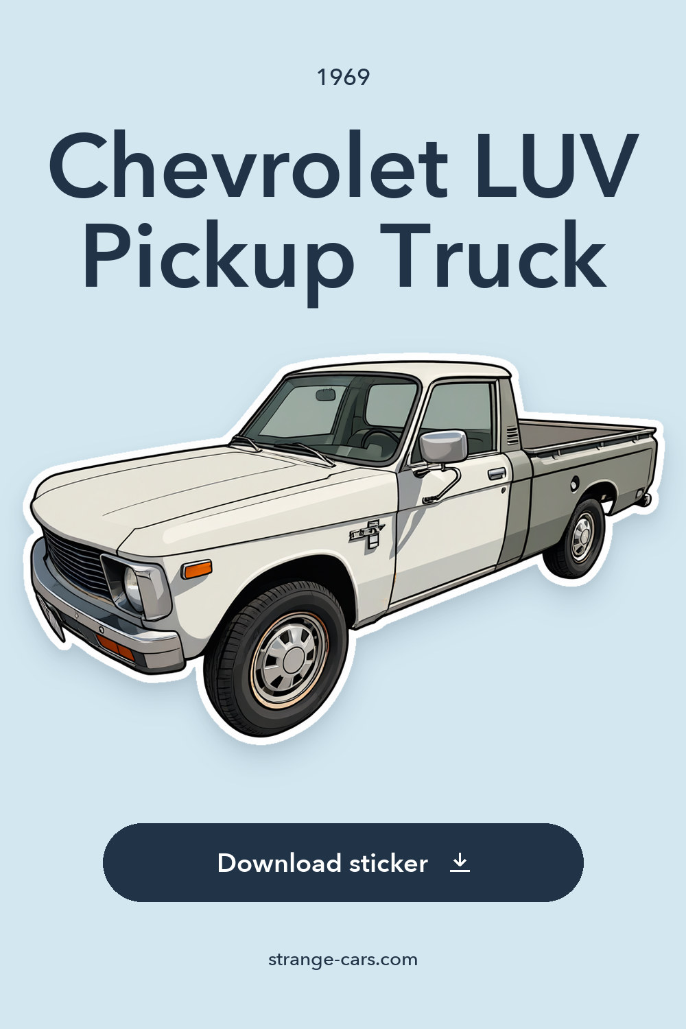 1969 Chevrolet LUV Pickup Truck sticker preview