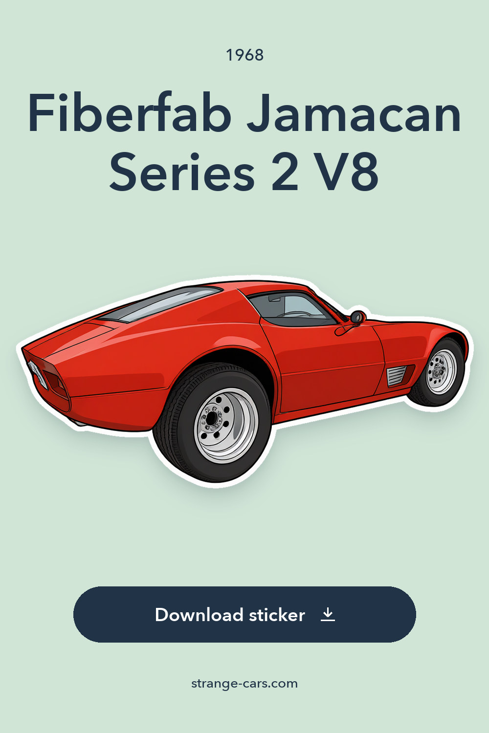 1968 Fiberfab Jamacan Series 2 V8 sticker preview