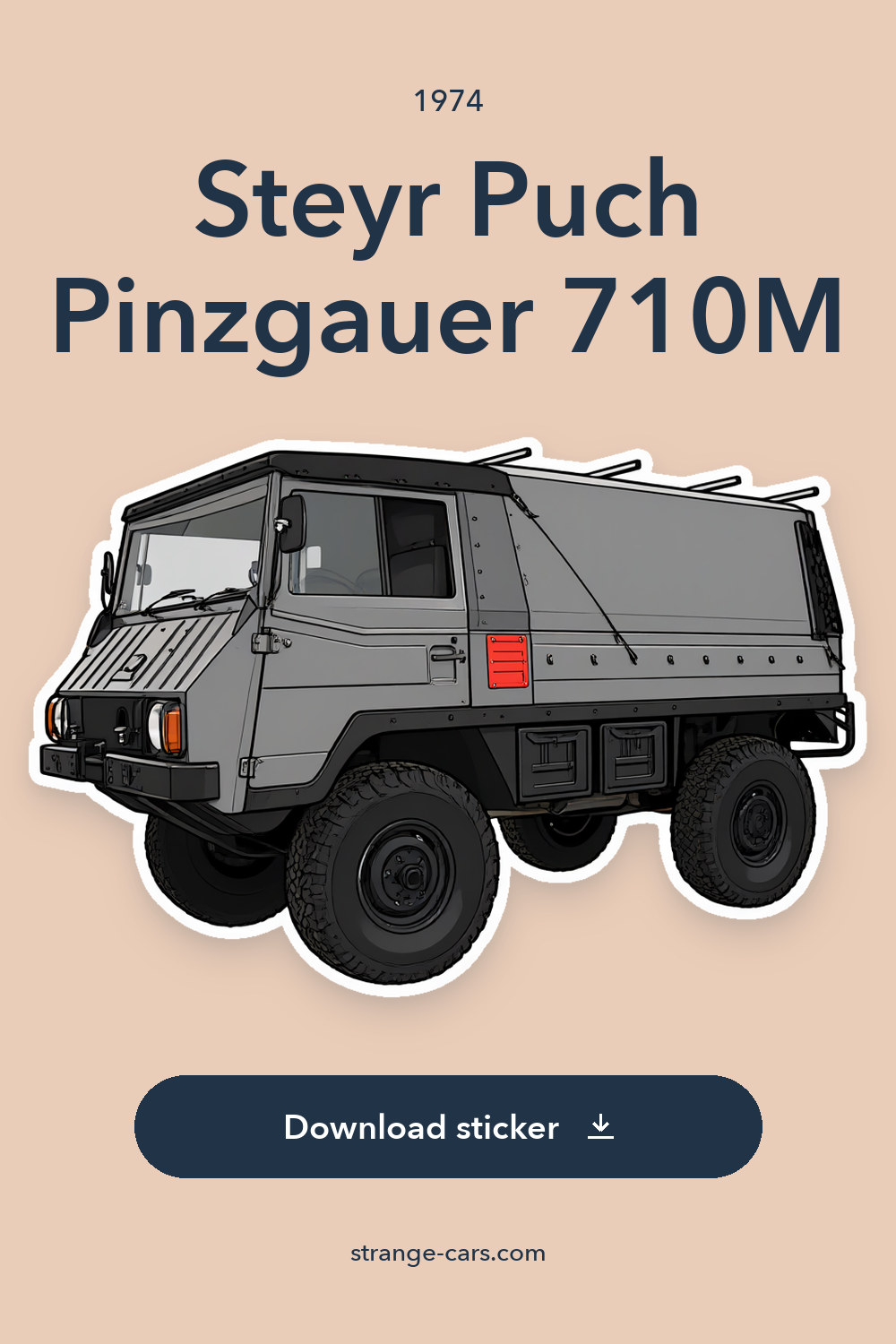 1974 Steyr Puch Pinzgauer 710M sticker preview