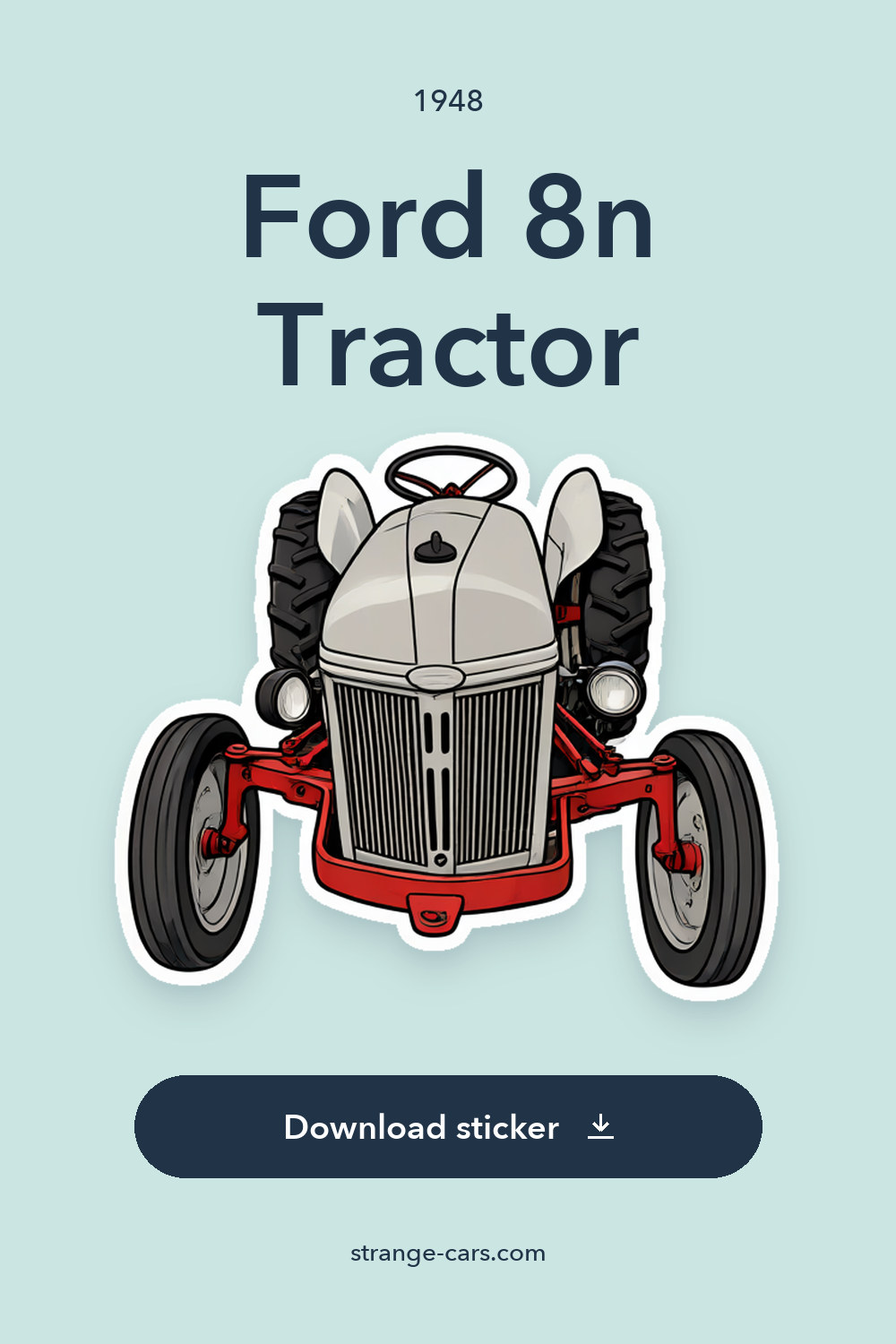 1948 Ford 8n Tractor sticker preview