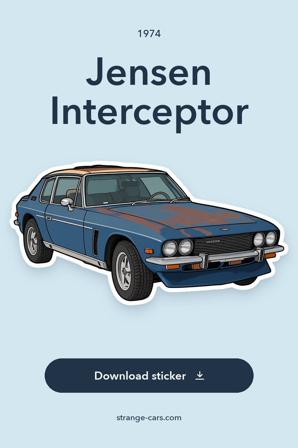 1974 Jensen Interceptor sticker preview