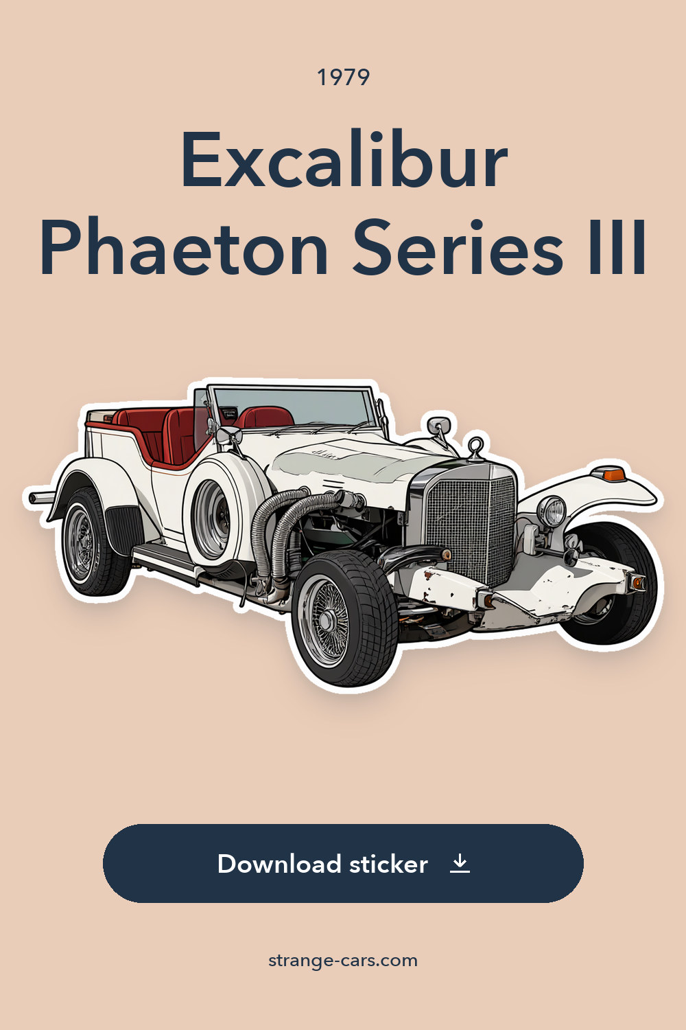 1979 Excalibur Phaeton Series III sticker preview