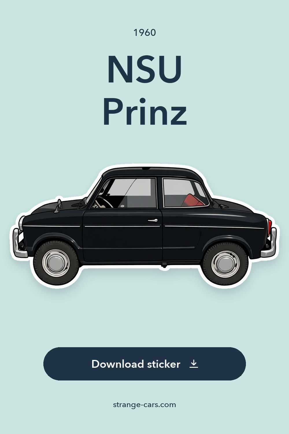 1960 NSU Prinz sticker preview