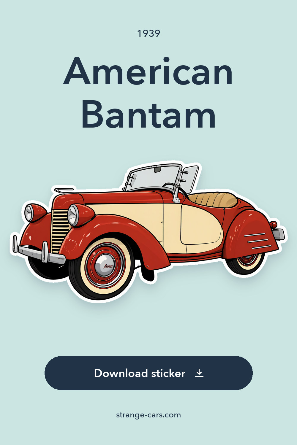 1939 American Bantam sticker preview