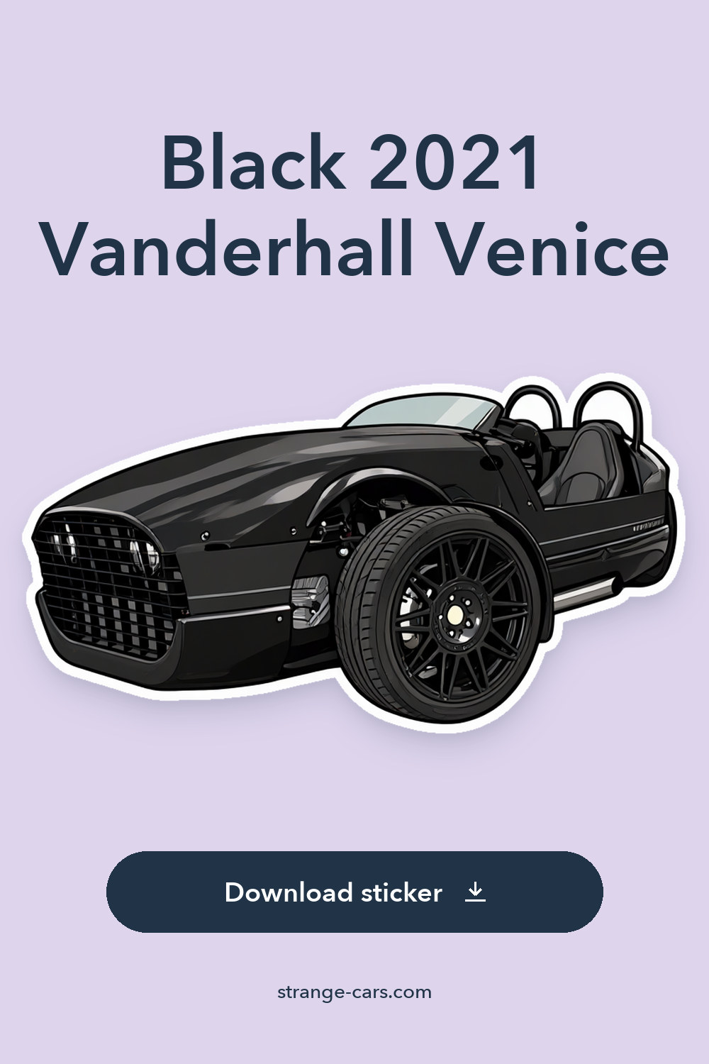 Black 2021 Vanderhall Venice 240 HP 4 Cylinder sticker preview