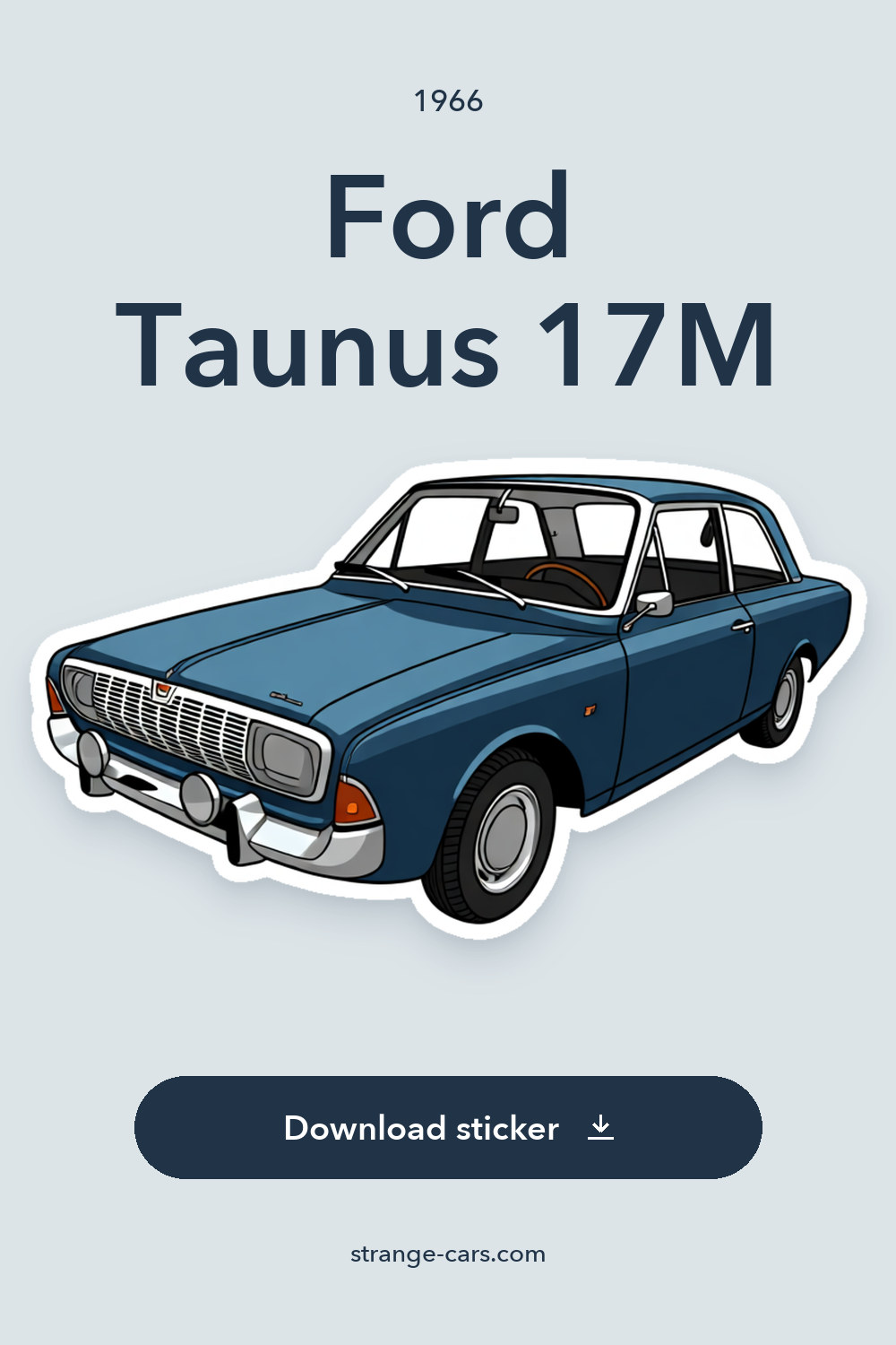 1966 Ford Taunus 17M sticker preview